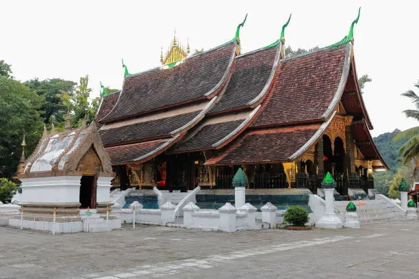 Photo of Front stoop-Sim or Congregation Hall. Wat Xieng Thong-Luang Prabang-Laos 4501