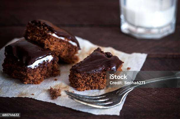 Chocolate Cake Stock Photo - Download Image Now - Chocolate Cake, Recipe, Chocolate