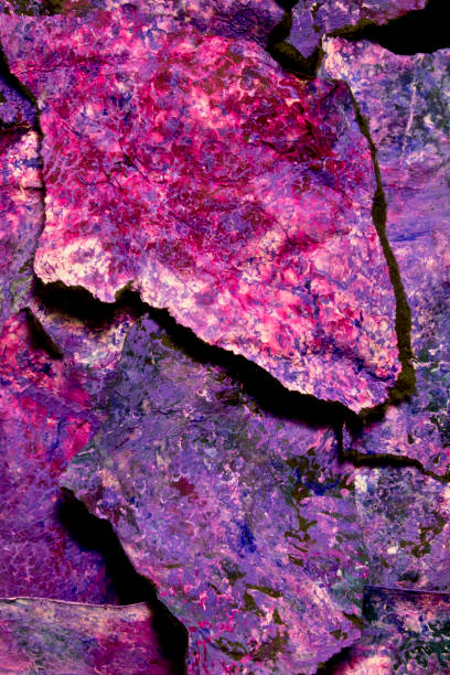 istock Black, Purple, Red Abstract Paint Sci-fi Background 680745864