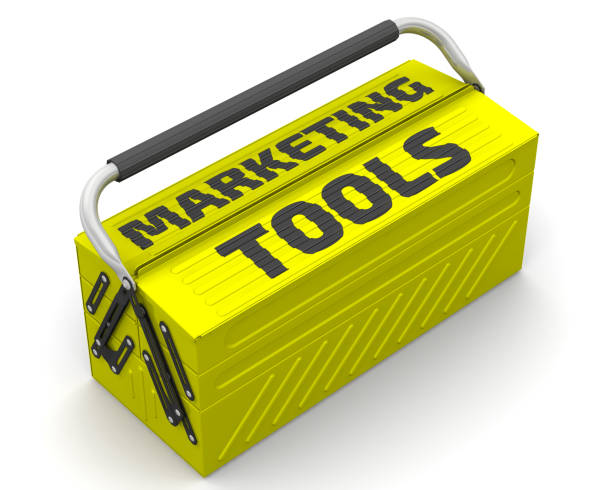 Marketing tools stock photo