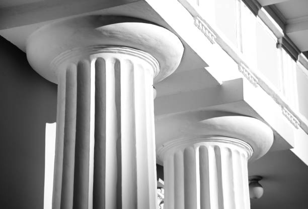 istock Columns of pavilion on Yelagin Island. 680759856