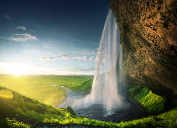 istock Seljalandfoss waterfall in summer time, Iceland 680772396