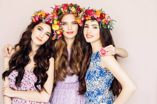 Three beautiful young girls