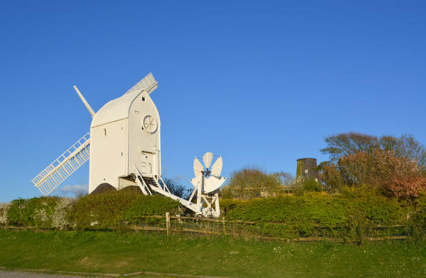 jack and jill windmills - clayton imagens e fotografias de stock