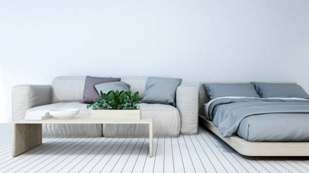 istock bedroom in apartment or hotel - 3D Rendering 680797036