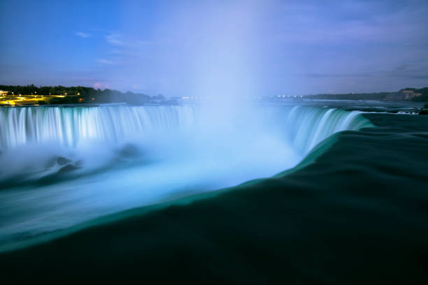 Tour boat approaching horseshoe falls