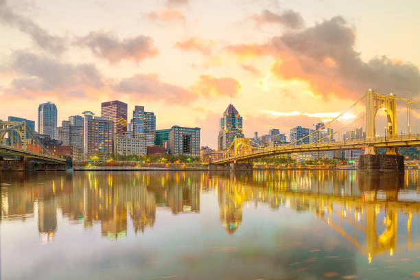 istock Panorama of downtown Pittsburgh at twilight 680820140