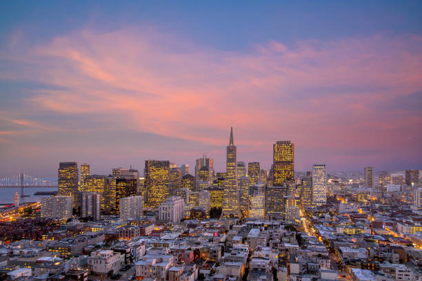 istock downtown San Francisco at sunset. 680820240