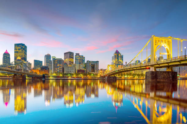 istock Panorama of downtown Pittsburgh at twilight 680820258