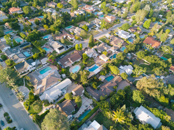 istock AERIAL OF HOUSES! 680822080