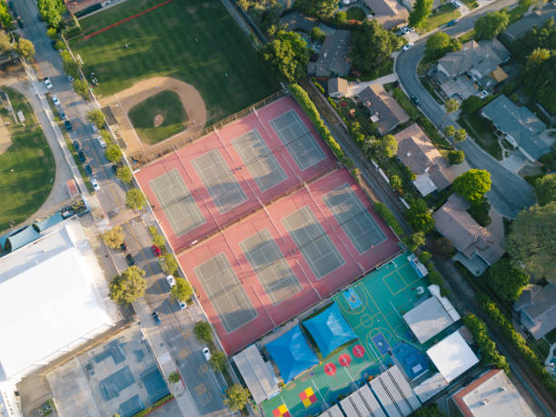 istock Aerial of Sport Courts 680826150