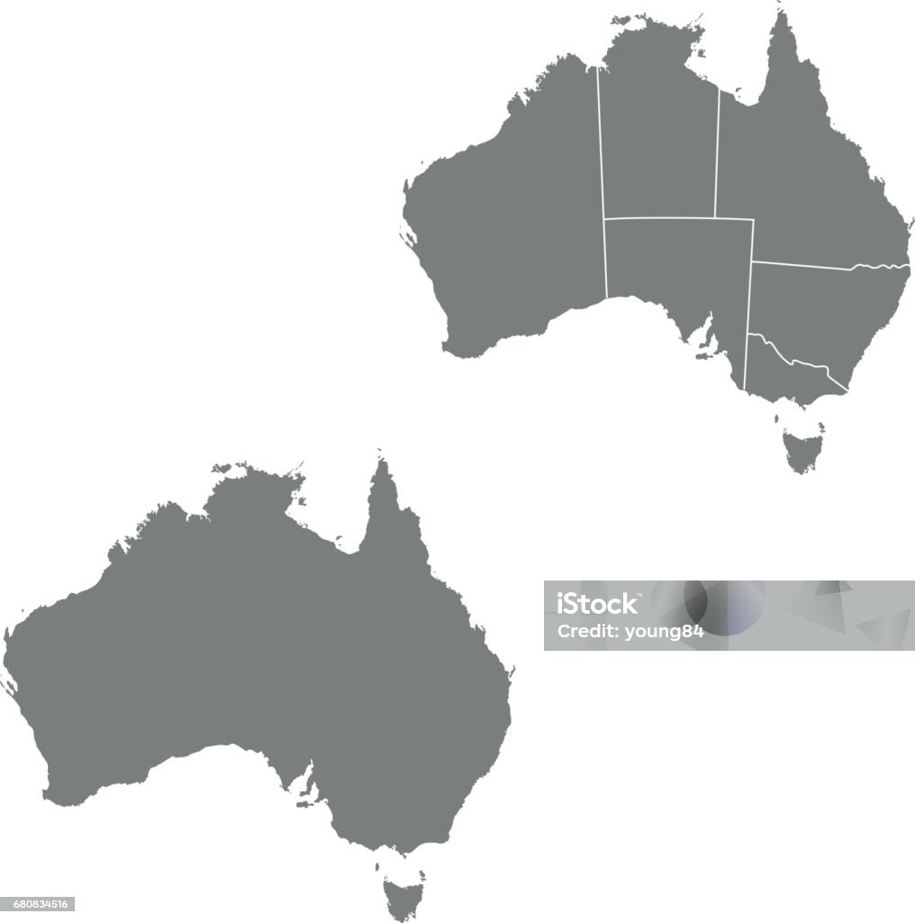Australia map vector map of Australia Abstract stock vector