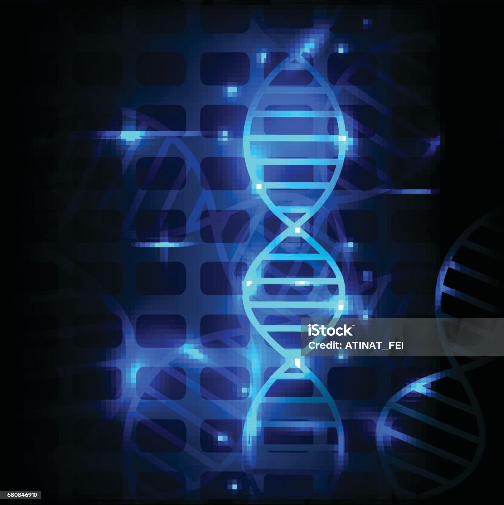 Dna Abstract Vector Dna Abstract Technology Vector Design For Science Stock Illustration ...