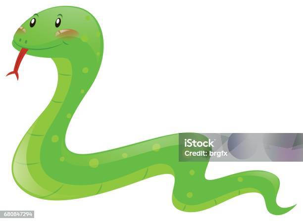 Ilustración de Serpiente Con Piel Verde y más Vectores Libres de Derechos de  Serpiente - Serpiente, Animal, Arte - iStock