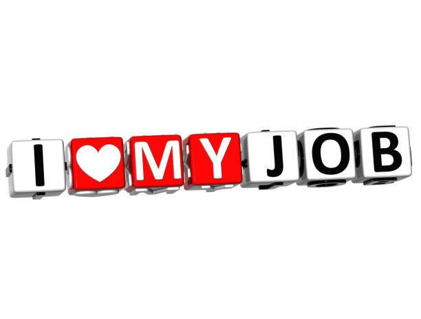 istock 3D I Love My Job Button Click Here Block Text 680854054