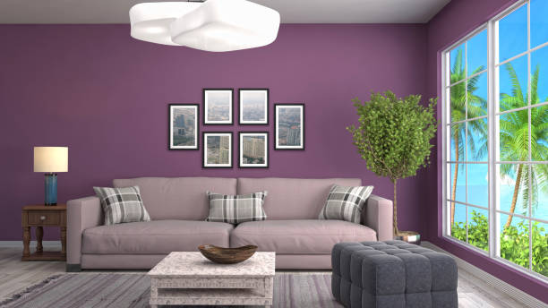 istock Interior living room. 3d illustration 680858252