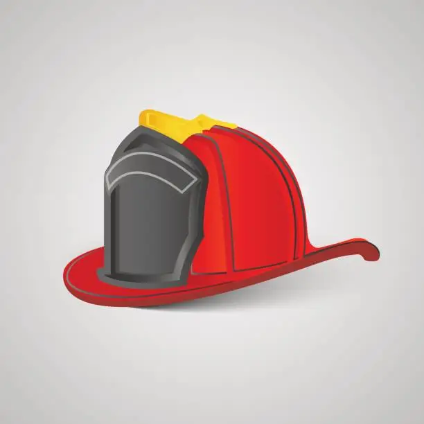 Vector illustration of firefighterhelmetreal