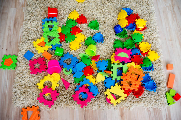istock Baby toys on floor 680862334