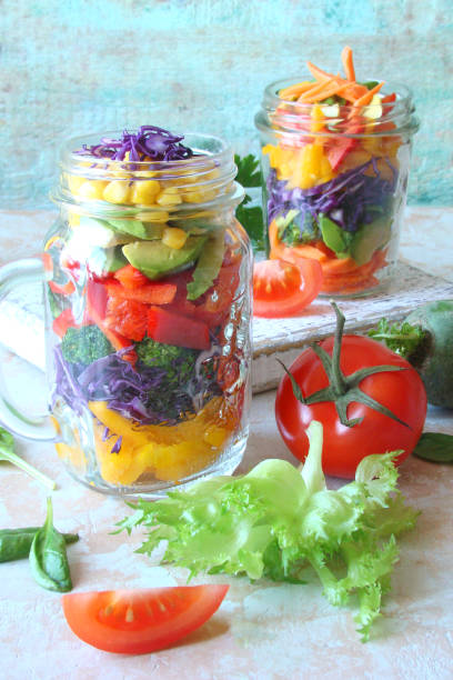 istock vegetable salad with cauliflower, peppers 680863510