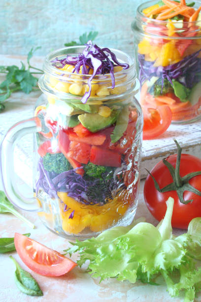 istock vegetable salad with cauliflower, peppers 680863528