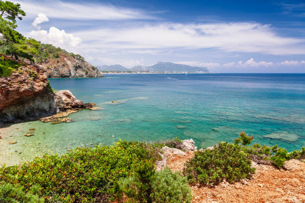 istock Panoramic view on sea coast near Kemer, Antalya, Turkey. 680885740