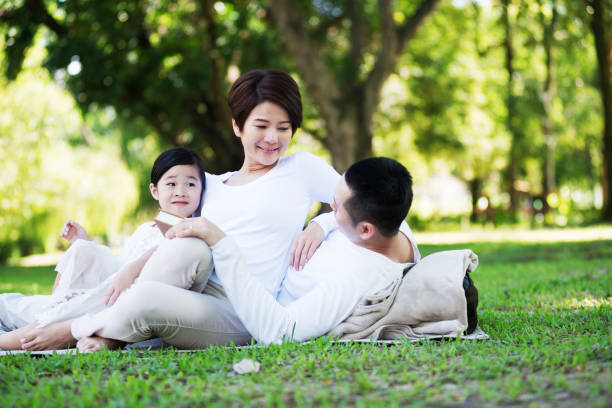 istock Happy Asian Family at the Park 680887614