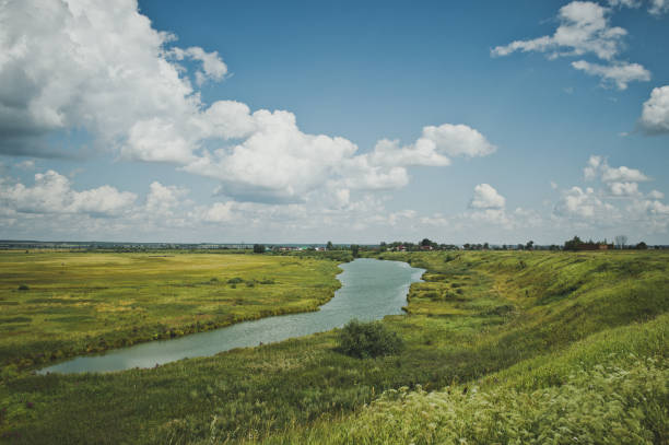 istock Summer river landscape in the field 5121. 680888230