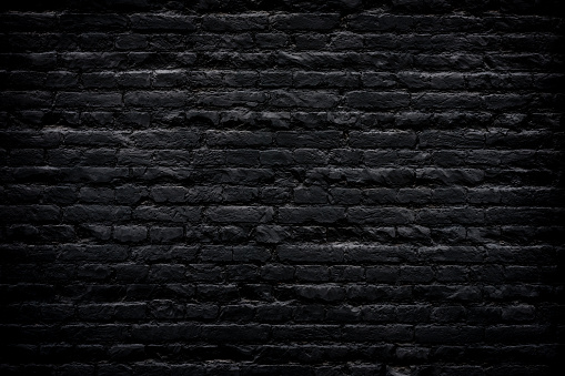 Muro de ladrillos negro photo