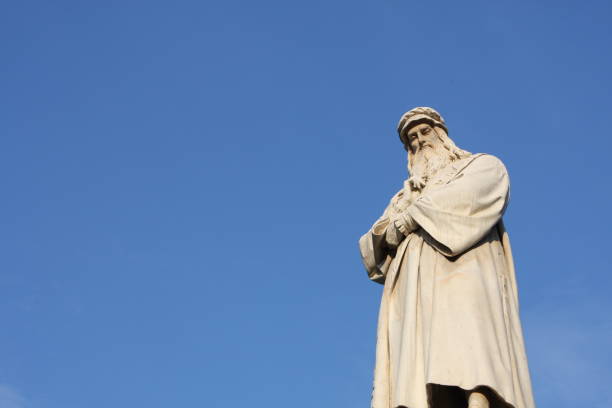 istock Statue of Leonardo Davinci in Piazza della Scala, Milan, Italy 680889486