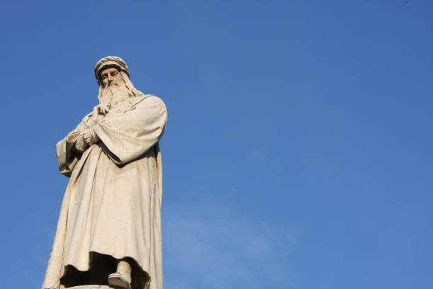 istock Statue of Leonardo Davinci in Piazza della Scala, Milan, Italy 680889488