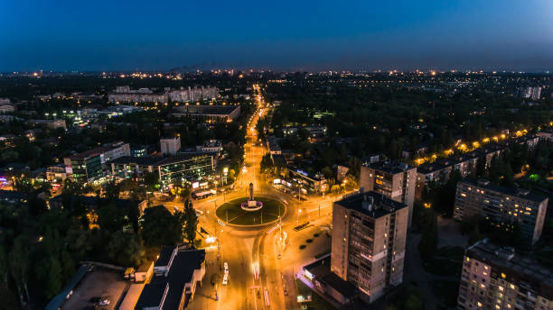 istock 95th district in Krivoy Rog, Ukraine, Drone shot 680890164