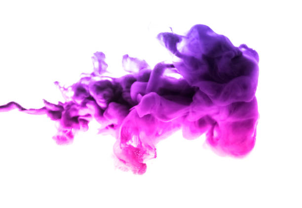 istock Acrylic colors and ink in water. Abstract frame background. Isolated on white 680898024