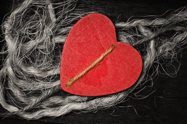 istock wooden heart decorative background. Love and romance. 680898514