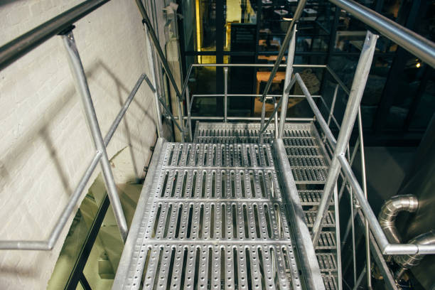 istock Looking at the stairway in a brewery 680899322