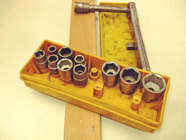 istock Set of hand tools for tightening with a torque wrench 680902284