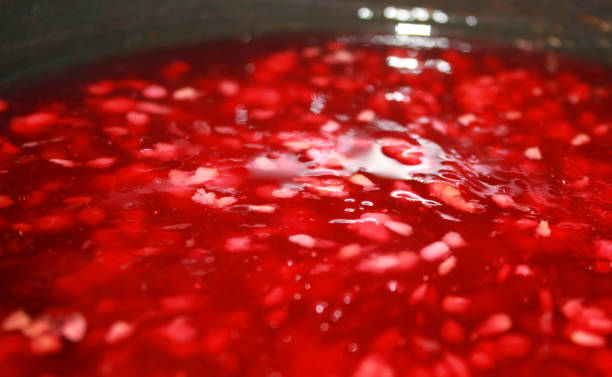istock Beautiful red raspberry jelly. Background of jelly 680902658