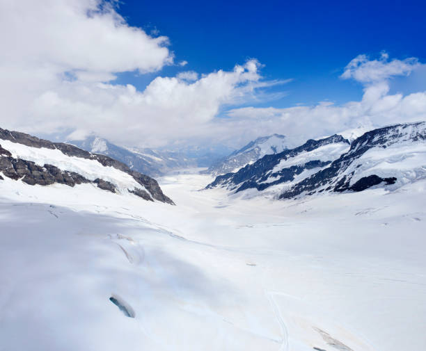 istock Aletsch Glacier Panoramic, Alps, Switzerland 680913494