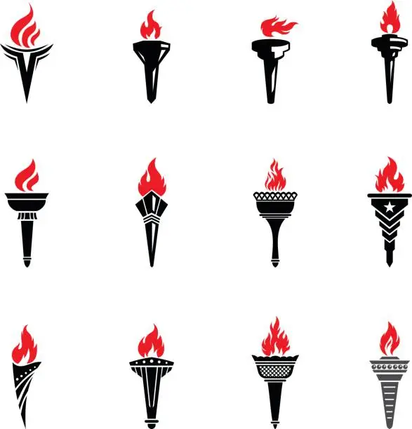 Vector illustration of Torch