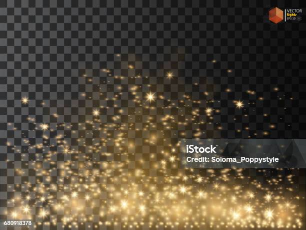 Fallen Star Effect Star Effects Stardust On A Transparent Background Falling Star Stock ...