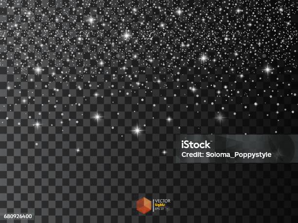 Fallen Star Effect Star Effects Stardust On A Transparent Background Falling Star Stock ...
