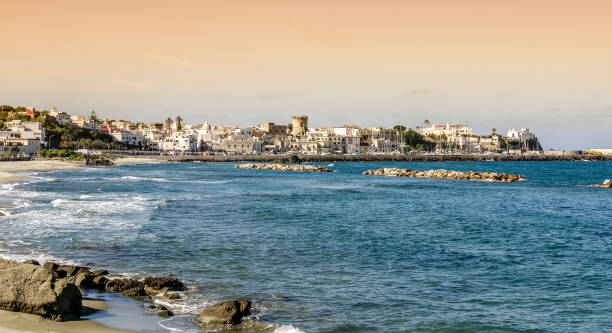 istock Ischia Island, landscape with beach of Forio 680929658