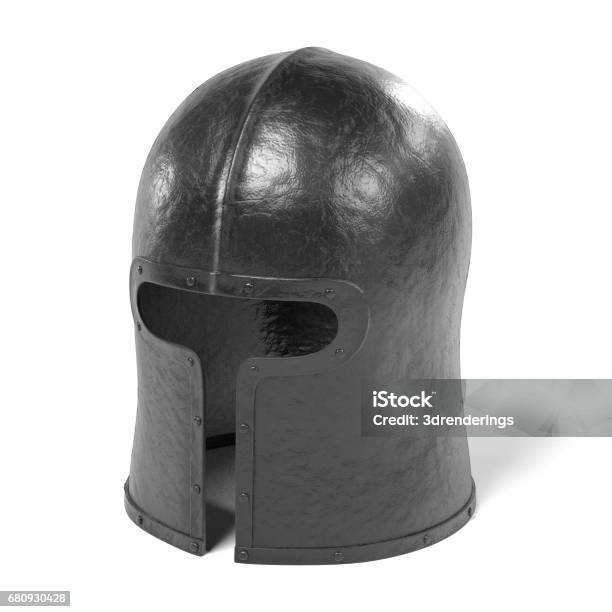 Medieval Helmet Stock Photo - Download Image Now - Aging Process, Army Helmet, Army Soldier