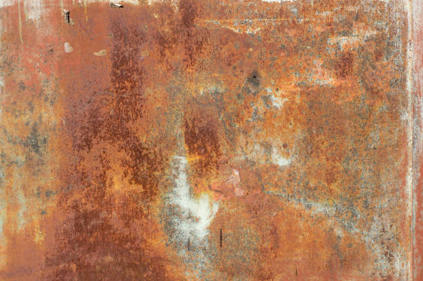 istock Multicolored peeling wall texture and background. Surface with brush strokes, stains. 680957124