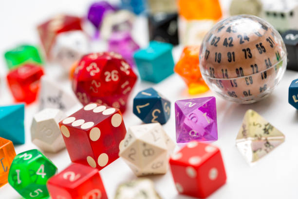 istock Collection of Colorful VIntage Dice 680979920