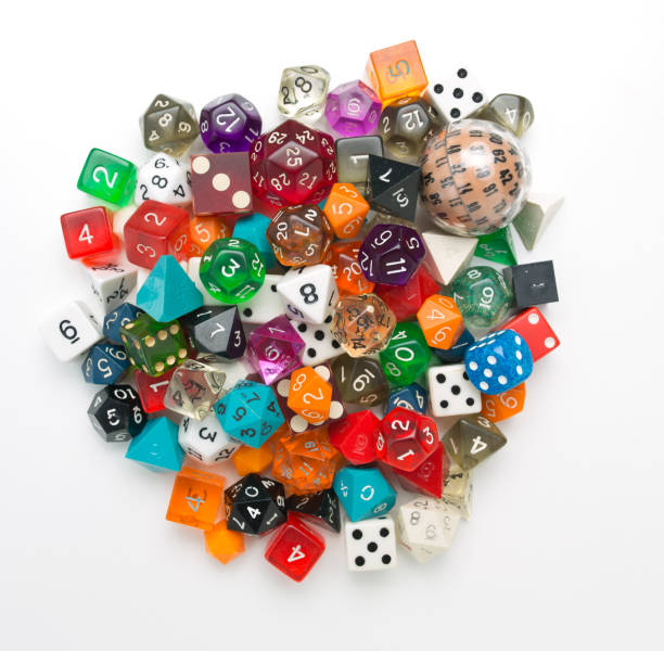 istock Collection of Colorful VIntage Dice 680980096