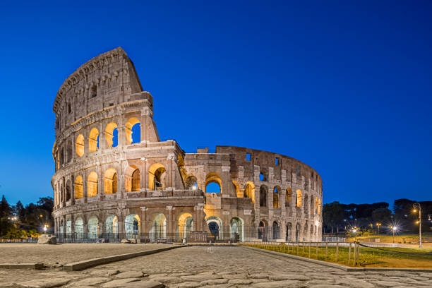 istock The Colosseum at dusk in Rome, Italy 681009330