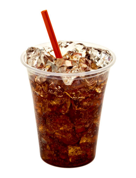 istock Cola with ice and straw in takeaway cup 681016590