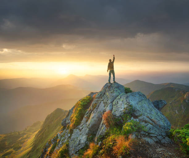 istock Mountain valley during bright sunset. Beautiful natural landscape in the summer time 681019980