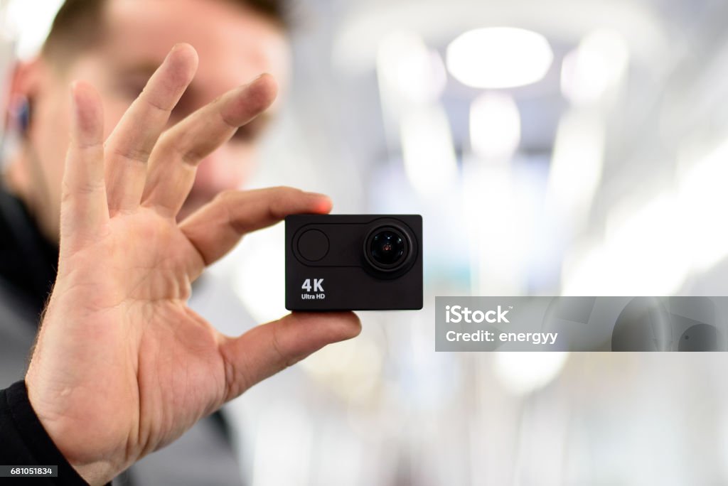 Smart Camera Hand Hand Holding 4k Camera Stock Photo - Download Image Now - 4K Resolution ...