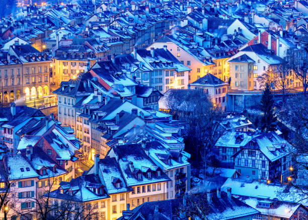 istock Bern Old Town snow covered in winter, Switzerland 681070166